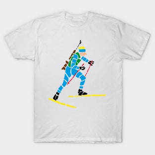 Biathlete running T-Shirt